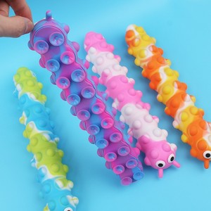 Jincan Venta al por Mayor Creatividad Nuevo Juguete Antiratas Pionero de Silicona 3D con Ventosa de Oruga, Juguete Musical de Burbujas con Ventosa y Rebote para Apretar - Product Image 5