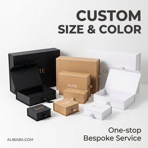 Caja de Regalo Magnética de Cartón Kraft Blanco de Lujo con Logotipo Personalizado, Caja Rígida de Cartón al <span class=keywords><strong>por</strong></span> <span class=keywords><strong>Mayor</strong></span> <span class=keywords><strong>para</strong></span> Empaque de Ropa, Cosméticos y Joyería - Product Image 2