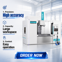 Nouveau centre d'usinage vertical CNC 3 axes VMC1265 simple BT40 avec guides à boîte rigide pour fraisage de précision, acier et aluminium robustes