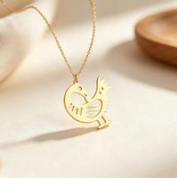 Collier pendentif oiseau Adinkra Sankofa, en acier inoxydable, résistant à l'eau et au ternissement, symbole significatif, bijoux pour femmes
