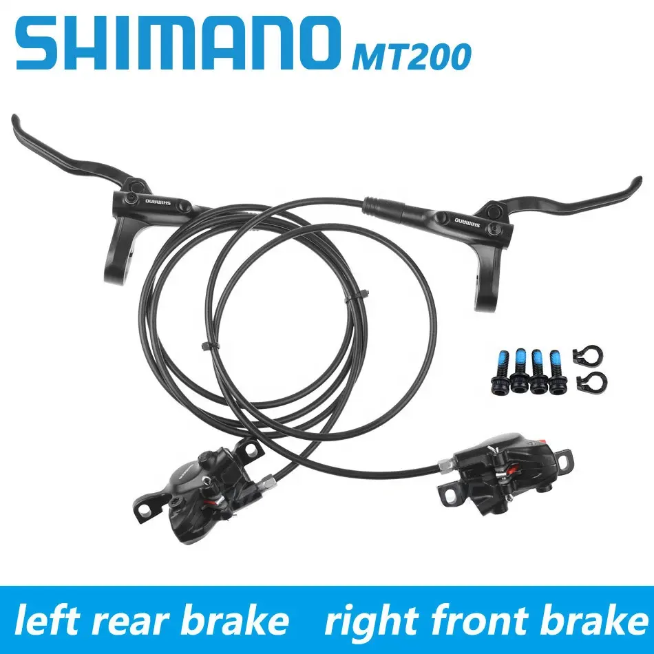 Shimano ชุดจานเบรก M315 MT200จักรยานเสือภูเขาชุดจานเบรกไฮดรอลิกแบบหนีบสำหรับจักรยานเสือภูเขา