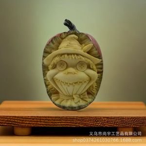 Linterna de calabaza de Halloween, decoraciones de resina, accesorios para exteriores que funcionan con pilas - Product Image 2