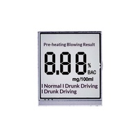 Layar Tampilan Segmen LCD 2026 1,5" Digital Monokrom Hitam Putih untuk Pengukur Alkohol