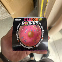 Jouet Squishy Donut en TPR à Rebond Lent, Anti-Stress, Jouet à Presser, Pâte Collante pour Enfants et Adultes