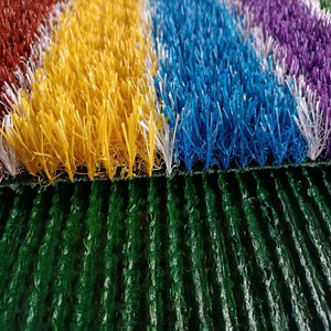 Meisen thân thiện với môi cầu vồng màu cỏ nhân tạo 25mm 30mm cho Trường Mẫu Giáo sân chơi Kid đường băng theo dõi sàn thảm - Product Image 1