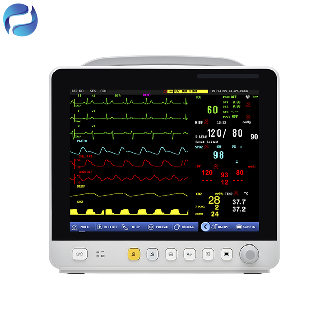 CE Certified Multi-Function ICU Patient Monitor Hospital and Clinic Veterinary Monitoring Equipment Compatibility