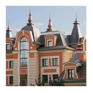 huangjia outdoor decorative stamped tiles copper metal composite roofing