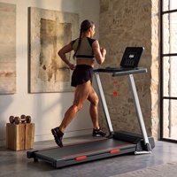 Tapis roulant électrique intelligent avec test de fréquence cardiaque Bluetooth 1-14 km/h pour entraînement à domicile