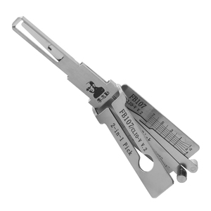 Outil 2-en-1 B107 Lishi pour cylindre <span class=keywords><strong>de</strong></span> serrure <span class=keywords><strong>de</strong></span> porte <span class=keywords><strong>Renault</strong></span>, fournitures <span class=keywords><strong>de</strong></span> serrurier, outils <span class=keywords><strong>de</strong></span> réparation - Product Image 2
