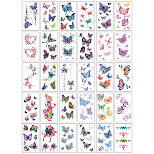 Nuevo Tatuaje Temporal 3D Pequeño y Fresco, Sensación Avanzada, Diseño Simple de <span class=keywords><strong>Flores</strong></span>, Letras, Rosa Inglesa, Película PET - Product Image 5
