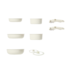 Juego de Utensilios de Cocina Antiadherentes Modernos de 15 Piezas, Ollas y <span class=keywords><strong>Sartenes</strong></span> con Protectores de <span class=keywords><strong>Sartenes</strong></span>, Sin PFAS ni PFOA, Juego de Cocina de Metal - Product Image 1
