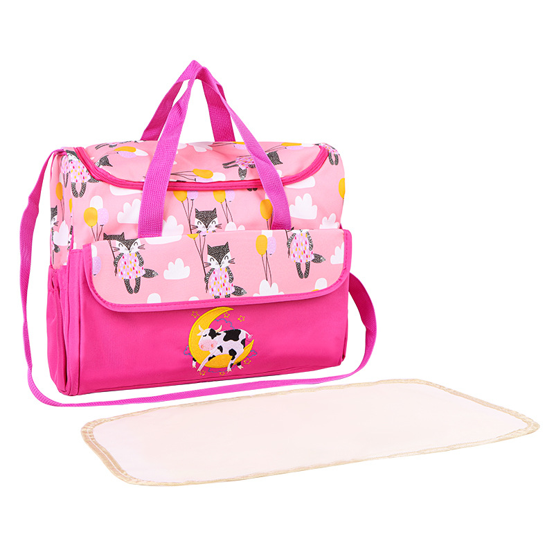 Grand format avec couvercle, motif chaton - rouge