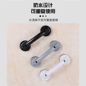 Poignée de maintien à ventouse Amagi Ka No Drill, antidérapante, en plastique, pour salle de bain, toilettes, porte en verre, support de sécurité pour personnes âgées - Product Image 3