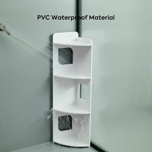 Oushumei Bathroom <b>Corner</b> <b>Shelf</b> 3 Tier Freestanding Triangular Storage For Toilet Sink Area - Product Image 2