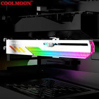 COOLMOON kartu grafis komputer penjualan terbaik mendukung ARGB PC Aksesoris Gaming Riser GPU Harga Murah pemegang GPU