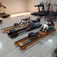 Machine à ramer pliable en bois pour fitness cardiovasculaire d'intérieur, modèle LM-1043, garantie 1 an, vente directe usine