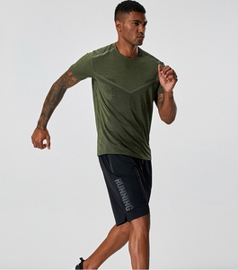 T-shirt <span class=keywords><strong>de</strong></span> sport réfléchissant à col ras du cou pour homme Janya, personnalisable avec logo, séchage rapide, idéal pour l'entraînement et le <span class=keywords><strong>jogging</strong></span>, short le plus vendu - Product Image 4