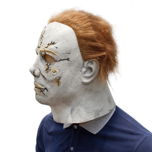Rob Zombie Michael Myers Latex Masque <span class=keywords><strong>Film</strong></span> D'<span class=keywords><strong>horreur</strong></span> Cosplay Pour Hommes Effrayant Latex Plein Masque De Mascarade D'halloween - Product Image 3
