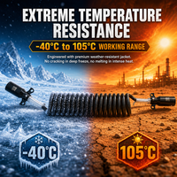 Câble d'alimentation robuste à 7 voies HJYAJZT pour remorques, camions semi-remorques et tracteurs