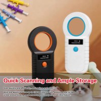 Lector de Microchip RFID Portátil de 134.2KHz para Animales, Escáner ISO11784/5 FDX-B para Identificación Veterinaria de Perros y Gatos con Pantalla OLED