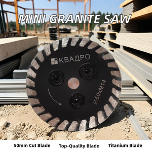 Disco de hoja de corte de diamante de 5 pulgadas con brida M14 5/8 ''-11 para segmentos de aleación de acero de piedra de mármol de granito uso húmedo y seco - Product Image 6