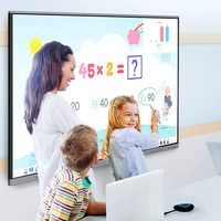 Weier 75 "pouces tactile tout en un écran d'ordinateur tablette tableau blanc de classe intelligent pour l'application d'enseignement en ligne