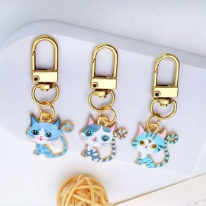 Cute Cat Pendant Keychain Alloy cat Mobile Phone Bag Pendant Earphone Bag Pendant - Product Image 4
