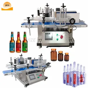 Étiqueteuse d'huile essentielle étiquetage des deux côtés machine automatique de remplissage bouchage et d'étiquetage de bouteilles en plastique pour grandes bouteilles
