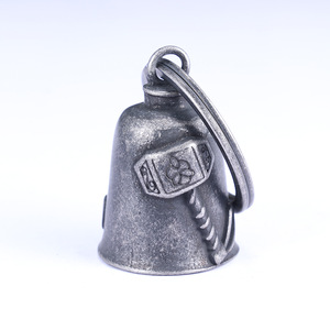 Cloche de protection pour <span class=keywords><strong>moto</strong></span>, Cloche Gremlin pour motard, Protection routière, Porte-bonheur, Marteau de Thor, Cloche d'autel Wiccan, Carillon rituel pour motard - Product Image 5