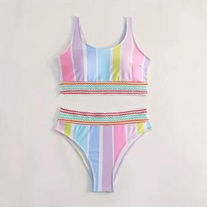 Venta al por mayor XXL Traje <span class=keywords><strong>de</strong></span> <span class=keywords><strong>baño</strong></span> Macramé Traje <span class=keywords><strong>de</strong></span> <span class=keywords><strong>baño</strong></span> Colorido Dos Piezas Mini Mikro Bikinis para Mujeres - Product Image 5