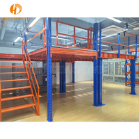 Étagère de stockage industrielle à étagères d'entrepôt de haut niveau Système de rayonnage mezzanine d'entrepôt Plates-formes mezanine personnalisées
