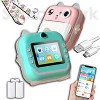 Cámara de Impresión Instantánea para Niños SourcingArk Kidiway, Pantalla de 2 Pulgadas, Impresora Térmica Integrada, Video HD, Gran Angular de 120°, MicroSD, Plástico