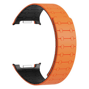 No <b>Gap</b> Curved Magnetic Silicone Watch Strap Dual Color Quick Release Waterproof Sport Replacement Band for Smart Watch - Product Image 5