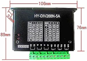 Aismartlink <span class=keywords><strong>TB6600</strong></span> 0,2-<span class=keywords><strong>5A</strong></span> Controlador CNC, Controlador de motor paso a paso Nema 17,23, Motor paso a paso híbrido de dos fases de un solo eje para CNC - Product Image 4