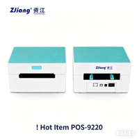 POS9220 NOUVELLE Imprimante Thermique de Bureau à Découpe Automatique Sans Encre pour Étiquettes d'Expédition pour Supermarchés, Restaurants, Boulangeries, Hôtels