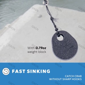 2-Pack Safe Children's Crab Catching Hand Line Bright & <span class=keywords><strong>Fun</strong></span> No Sharp Hooks Vibrant Blue Red pour la pêche en lac - Product Image 2