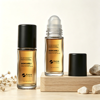 Flacon en verre vide personnalisé de 30 ml pour huile essentielle avec bille roulante en plastique et bouchon pour huile capillaire, sérum, parfum, emballage Keyo