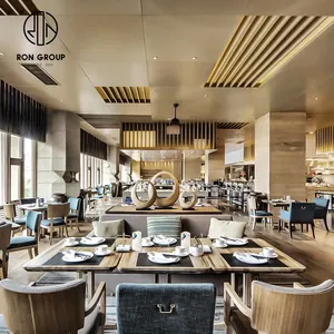 3Dデザインのカスタムレストラン家具北欧スタイルのカフェバンケットレストラン屋内テーブルと椅子ブース座席ソファ