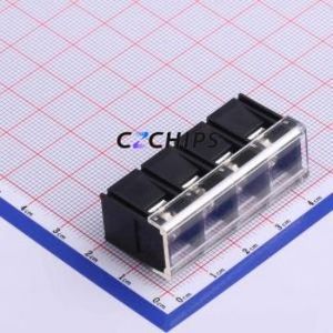 KF58S-10.0-4P Barrier Terminal Block Through hole Component (THT),P=10mm Connector With Cover Plate 10mm 1x4P Straight Pin - Product Image 1