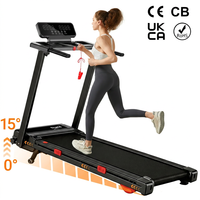 Caminadora Motorizada Plegable YUNPAO Directo de Fábrica, 2.0HP, Equipo de Gimnasio en Casa, Máquina Eléctrica para Correr, Pantalla LED, Capacidad de 120kg