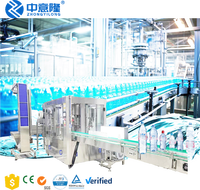 Vente chaude Ligne de production complète de bouteilles d'eau minérale AVEC machine de mise en bouteille et d'emballage entièrement automatique 3 en 1
