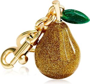 Porte-clés en forme de poire de haute qualité, porte-clés mignon en forme de fruit, breloques pour sac à main, porte-monnaie, porte-clés, accessoires pour femmes, cadeau de Noël, cadeau d'anniversaire - Product Image 4