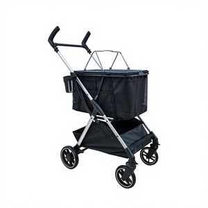 Carrinho de Transporte para Animais de Estimação Mamago 605-3 Dobrável, Leve, Impermeável, com 4 Rodas, Aprovado por Companhias Aéreas, para Cães e Gatos - Portátil, Confortável e Lavável - Product Image 1
