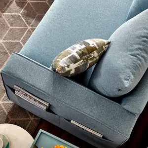Quanu sofá de tecido moderno cama dobrável móveis 102556 quanu
