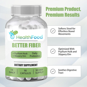 Capsules de fibres OEM ODM à marque privée avec glucides totaux pour apaiser les plaies internes et l'agitation digestive - Product Image 3