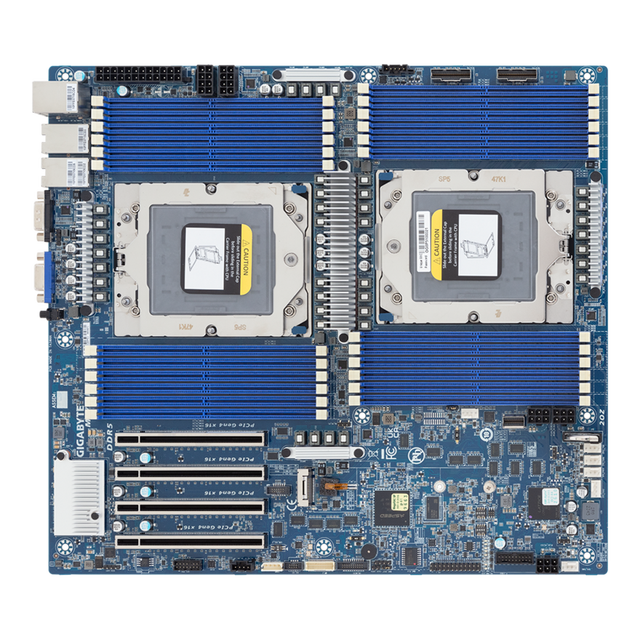 GIGABYTE MZ73-LM1 Extended ATX E-ATX Dual-socket Server Motherboard for AMD EPYC 9004 and 9005 Series Processors