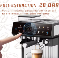 Máquina de Café Comercial Totalmente Automática de Estilo Italiano para Comercio Transfronterizo, con Pantalla LCD, Control Táctil y Control de Temperatura