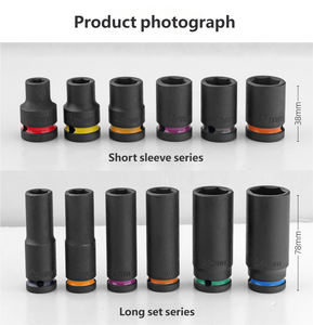 Ống nối lốp xe dày 1/2 inch, chịu lực cao, có vòng màu, chất liệu CR-V, sản xuất theo đơn đặt hàng (OEM), dụng cụ sửa chữa ô tô - Product Image 5