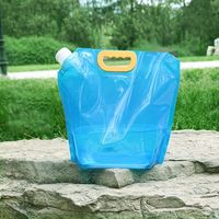 Poche souple transparente pliable avec bec verseur pour extérieur, 1L, 3L, 3.3L, 5L, en plastique, avec buse personnalisée, étanche à l'humidité, pour farine et eau