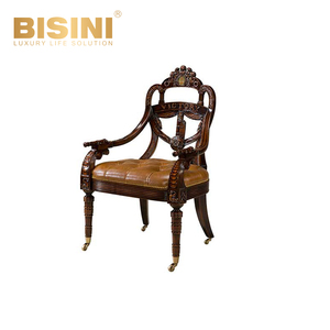 Chaise confortable pour senior <span class=keywords><strong>anglais</strong></span> en bois de cerisier <span class=keywords><strong>Fauteuil</strong></span> décoratif de loisirs simple et exquis Chaise longue individuelle universelle - Product Image 3